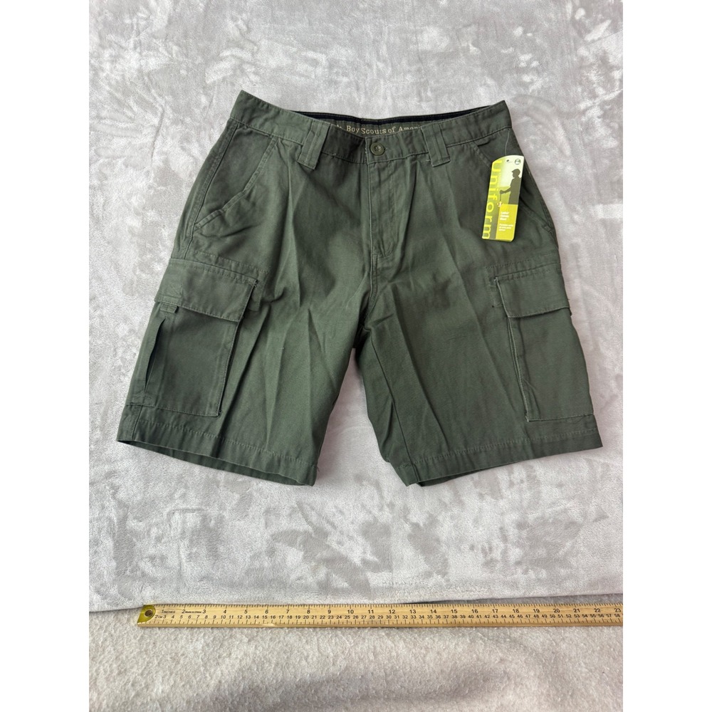Boy Scouts of America BSA Uniform Canvas Cargo Shorts Green Ladies 10 NEW